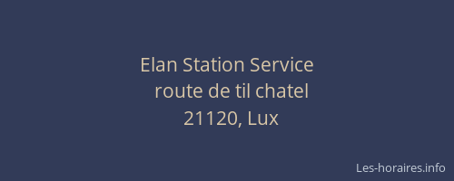 Elan Station Service