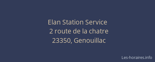 Elan Station Service