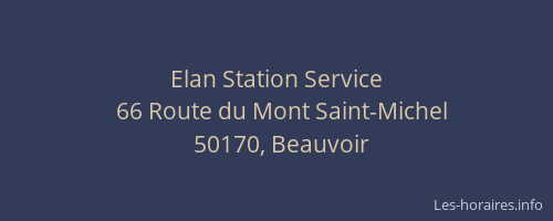 Elan Station Service