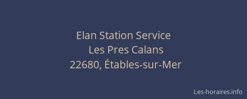 Elan Station Service