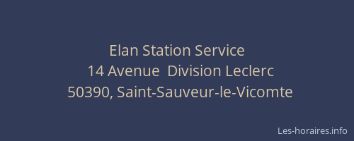 Elan Station Service