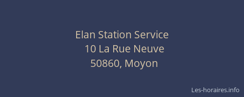 Elan Station Service