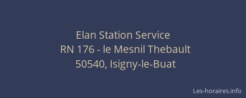 Elan Station Service