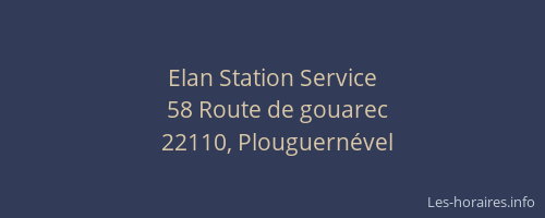 Elan Station Service