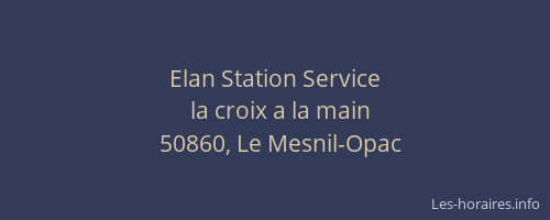 Elan Station Service