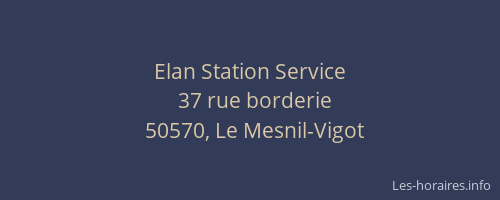 Elan Station Service