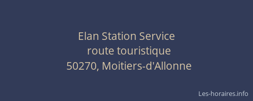 Elan Station Service