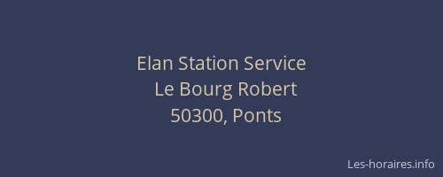 Elan Station Service
