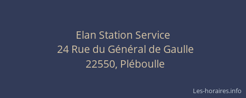Elan Station Service