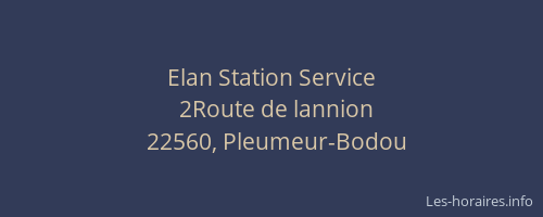 Elan Station Service