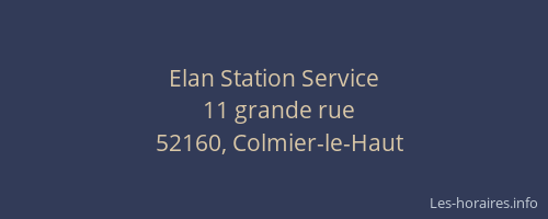 Elan Station Service