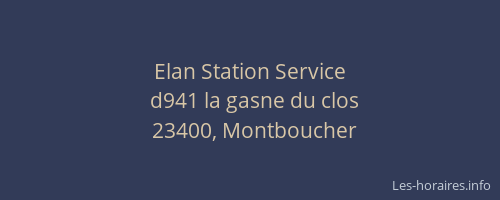 Elan Station Service