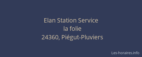 Elan Station Service