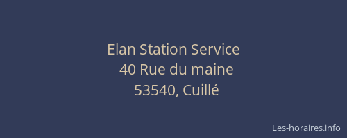 Elan Station Service