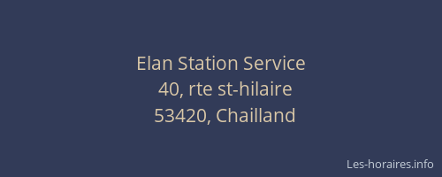 Elan Station Service