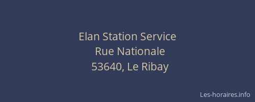Elan Station Service