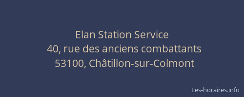 Elan Station Service