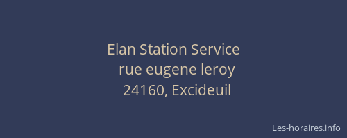 Elan Station Service
