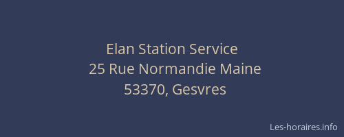 Elan Station Service