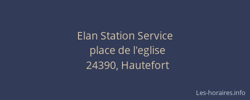 Elan Station Service