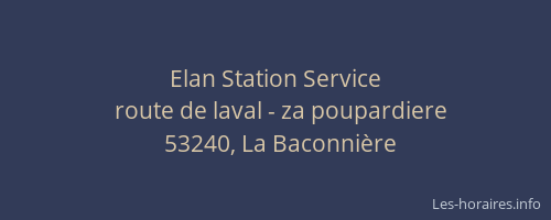 Elan Station Service
