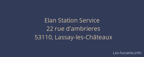 Elan Station Service