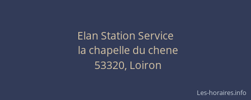 Elan Station Service