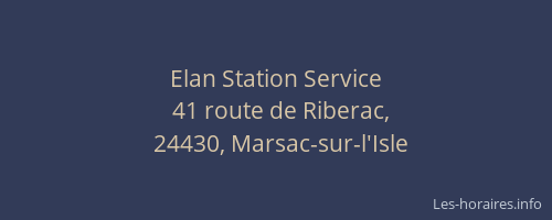 Elan Station Service