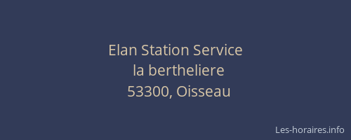 Elan Station Service