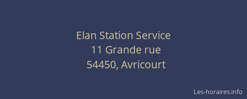 Elan Station Service