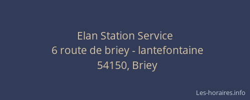 Elan Station Service