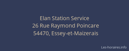 Elan Station Service