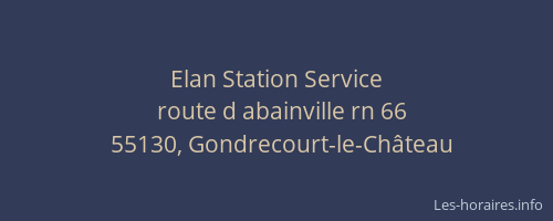 Elan Station Service