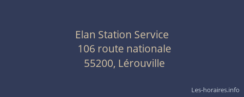 Elan Station Service