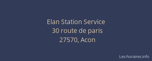 Elan Station Service