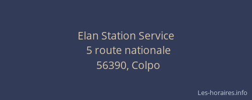 Elan Station Service