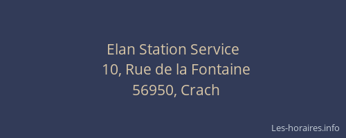 Elan Station Service
