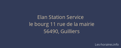 Elan Station Service