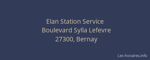 Elan Station Service