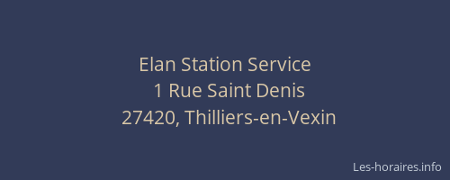 Elan Station Service