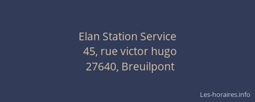 Elan Station Service