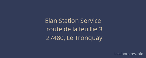 Elan Station Service