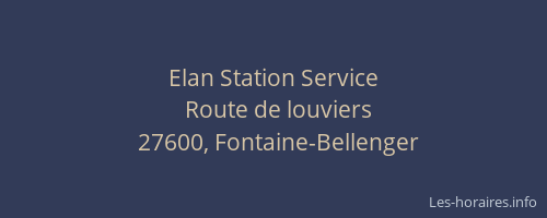 Elan Station Service