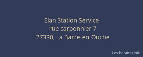 Elan Station Service