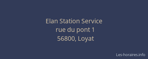 Elan Station Service