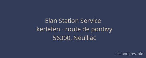 Elan Station Service