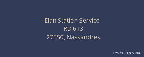 Elan Station Service