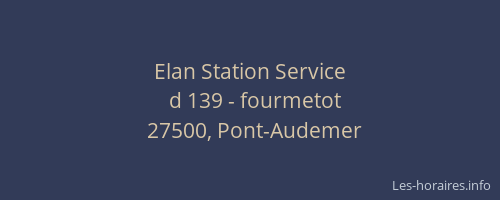 Elan Station Service