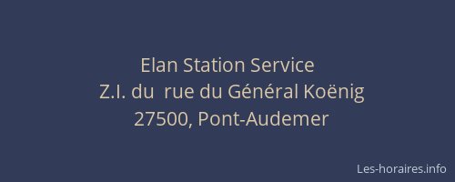 Elan Station Service