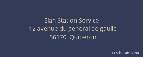 Elan Station Service